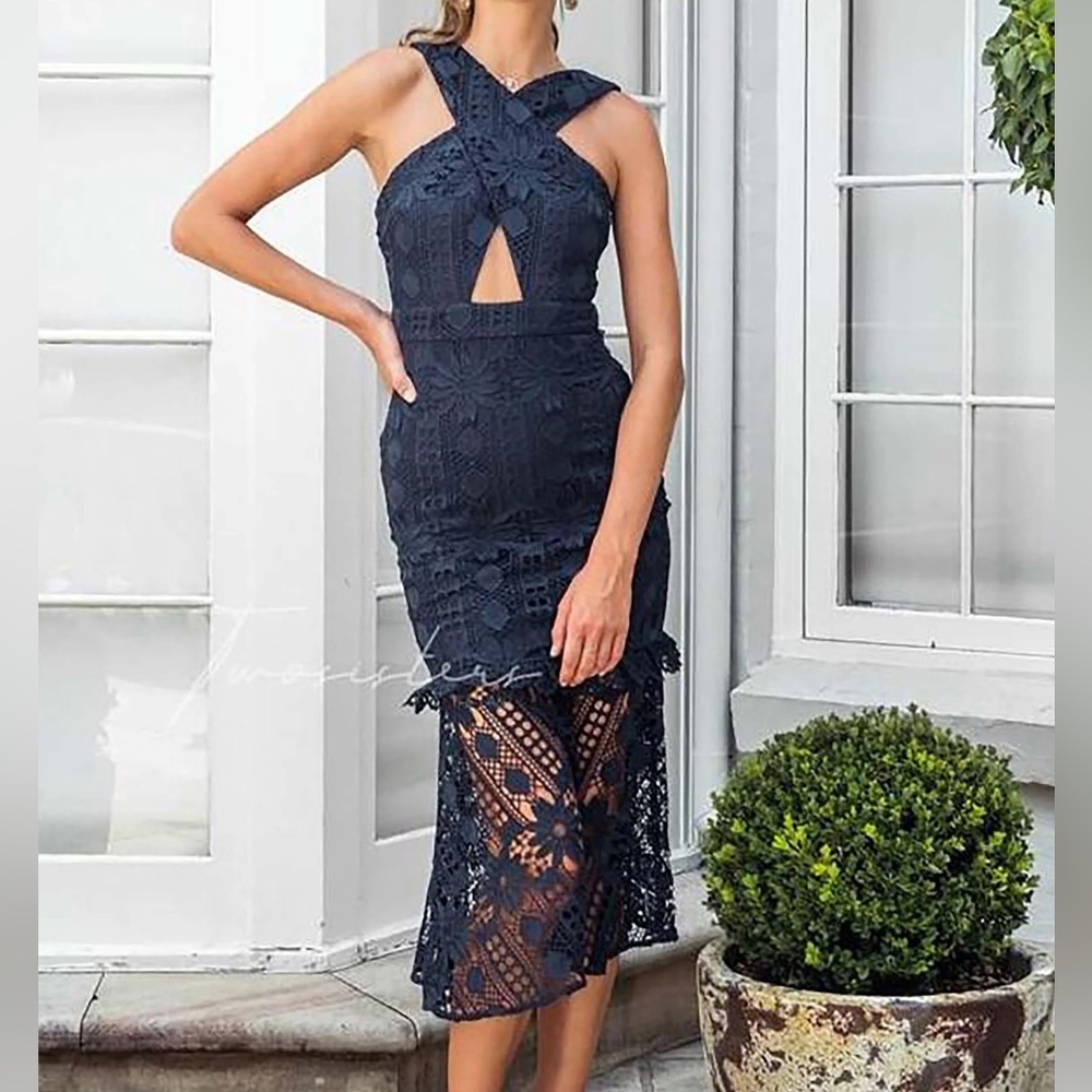 TwoSisters The Label Isabella Dress - Navy